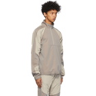 Arnar Mar Jonsson Grey and Beige Patch Tracktop Jacket