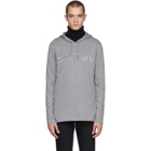 Balmain Grey Logo Hoodie