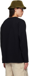 nanamica Black COOLMAX Long Sleeve T-Shirt