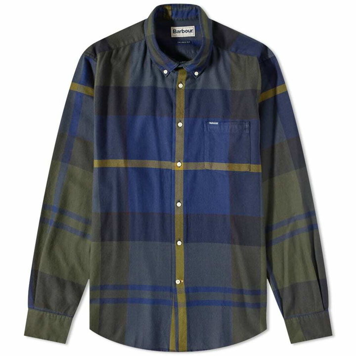 Photo: Barbour Men's Dunoon Taillored Shirt in Olive Night