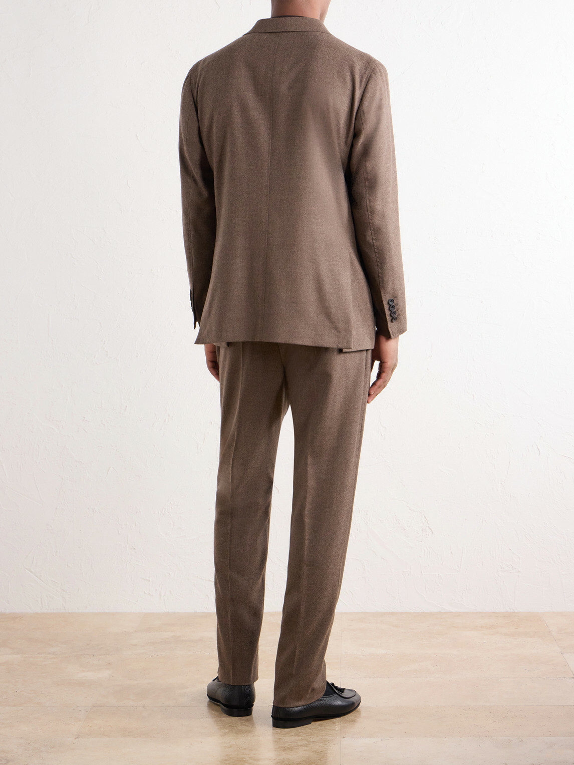 Rubinacci - Virgin Wool-Flannel Suit Jacket - Brown