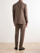 Rubinacci - Virgin Wool-Flannel Suit Jacket - Brown