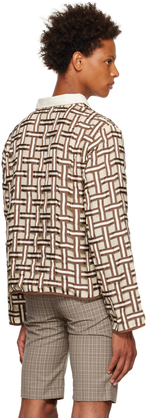 Connor McKnight Brown & Tan Beach Chair Goalie Shirt