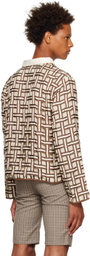 Connor McKnight Brown & Tan Beach Chair Goalie Shirt