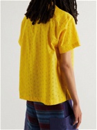 Post-Imperial - Ijebu Camp-Collar Printed Cotton Shirt - Yellow
