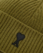 AMI Paris AMI DE COEUR BEANIE Green Mens Beany