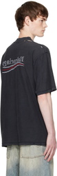 Balenciaga Gray Political Campaign Inside-Out T-shirt