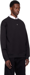 Hugo Black Stacked Logo Badge Sweatshirt