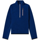 Moncler Grenoble Men's Quarter Zip Sweat in Navy