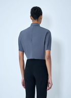 Jil Sander Short-Sleeve Button-Down Crop Shirt