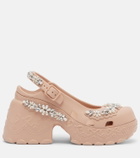Simone Rocha x Crocs embellished slingback pumps