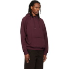 WOOYOUNGMI Burgundy Logo Hoodie