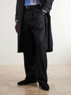 TOM FORD - Sean Suede Penny Loafers - Black