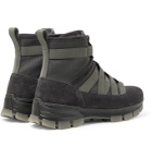 Loewe - Tech-Canvas and Suede Boots - Gray