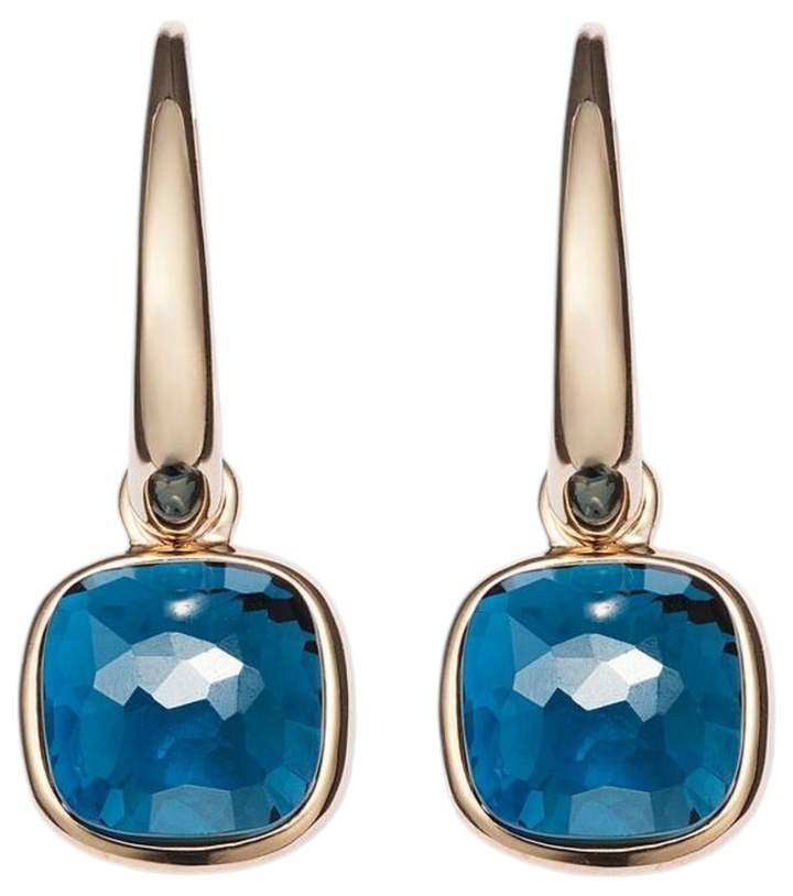 Photo: Pomellato Nudo Mini 18kt rose gold earrings with topazes