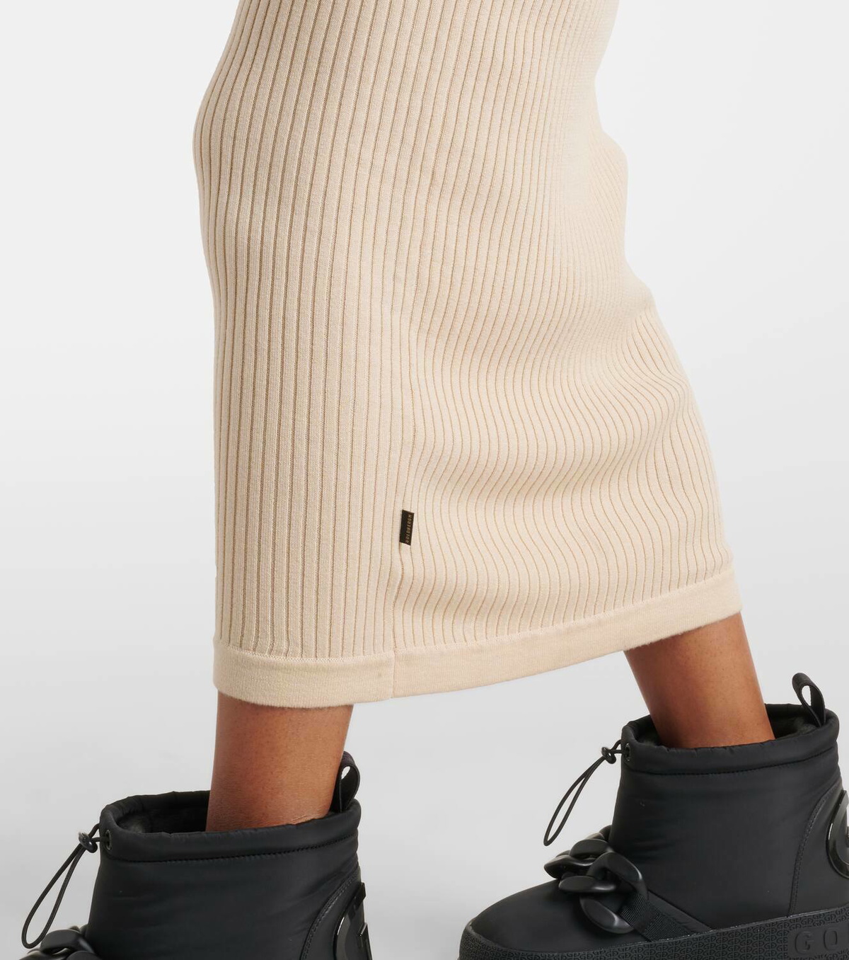 Goldbergh Mireille ribbed-knit maxi dress