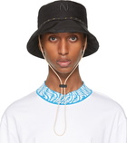 Fendi Black FF Fish-Eye Bucket Hat