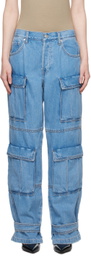 Grlfrnd Blue Lex Cargo Jeans