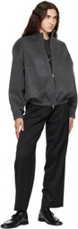 Nothing Written Gray Plaza Zip Blouson Jacket