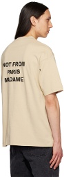 Drôle De Monsieur Beige 'Le T-shirt Slogan' T-Shirt