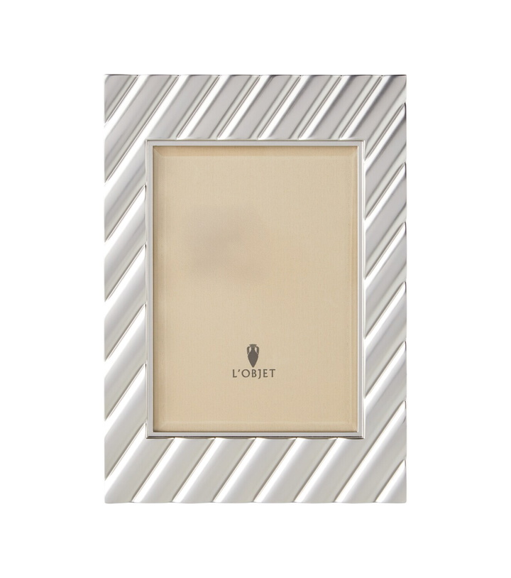 Photo: L'Objet Maxime platinum-plated metal picture frame