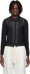 Eckhaus Latta Navy Sol Cardigan