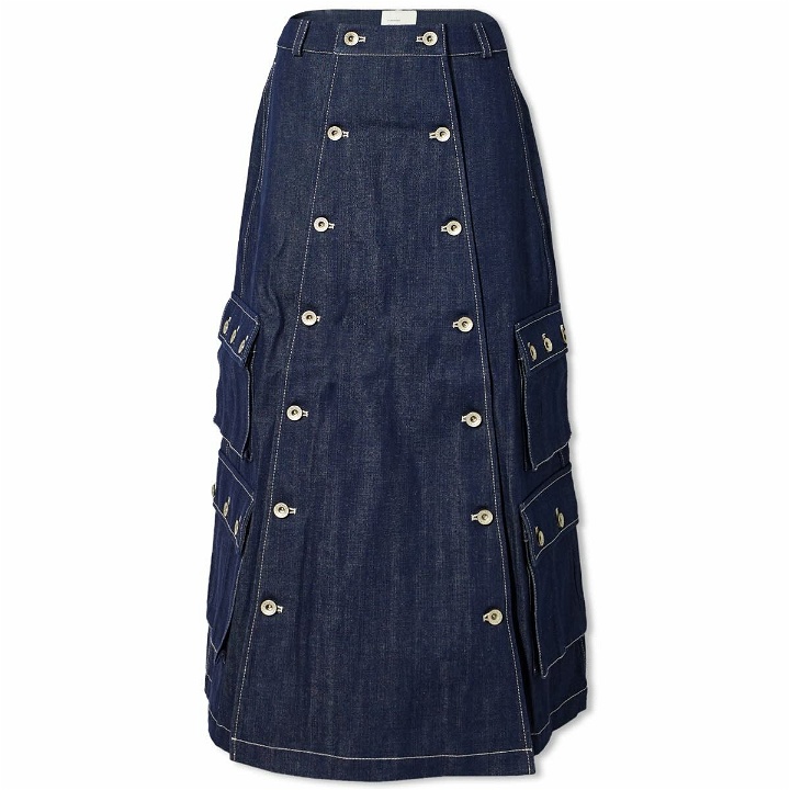 Photo: W'menswear Women's Fly Pocket Skirt in Denim