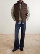 Polo Ralph Lauren - The Colden Logo-Embroidered Quilted Linen Vest - Brown