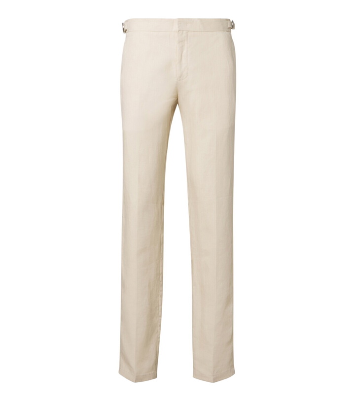 Photo: Orlebar Brown Giffon linen straight pants