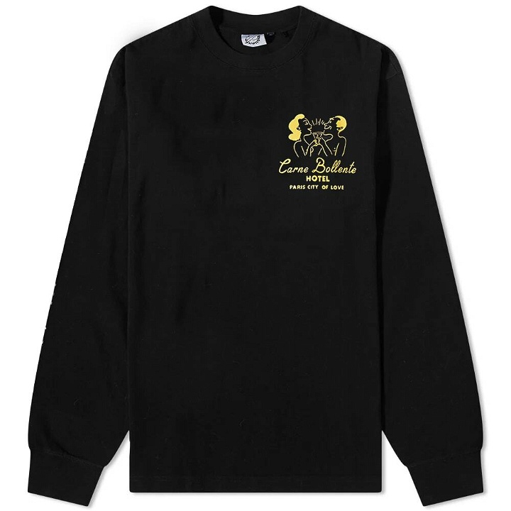 Photo: Carne Bollente Long Sleeve The Carne Love Hotel T-Shirt in Black
