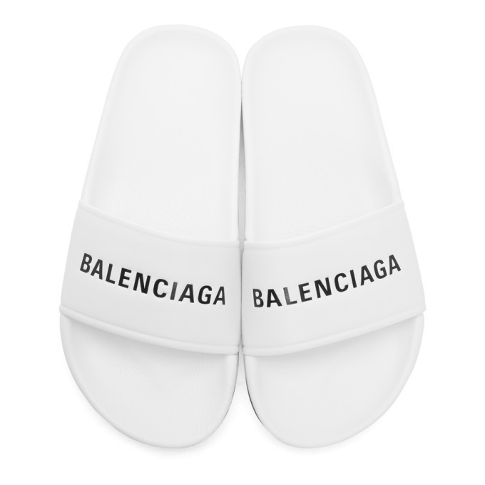 balenciaga slides white
