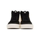 Fear of God Black and Off-White Strapless Skate Mid Sneakers