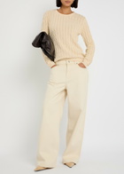Skall Studio Marcel Cable-knit Cotton Jumper Off White