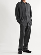 The Row - Jonah Cashmere-Blend Flannel Trousers - Gray