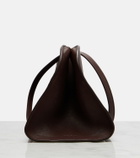 The Row Peggy Medium leather clutch