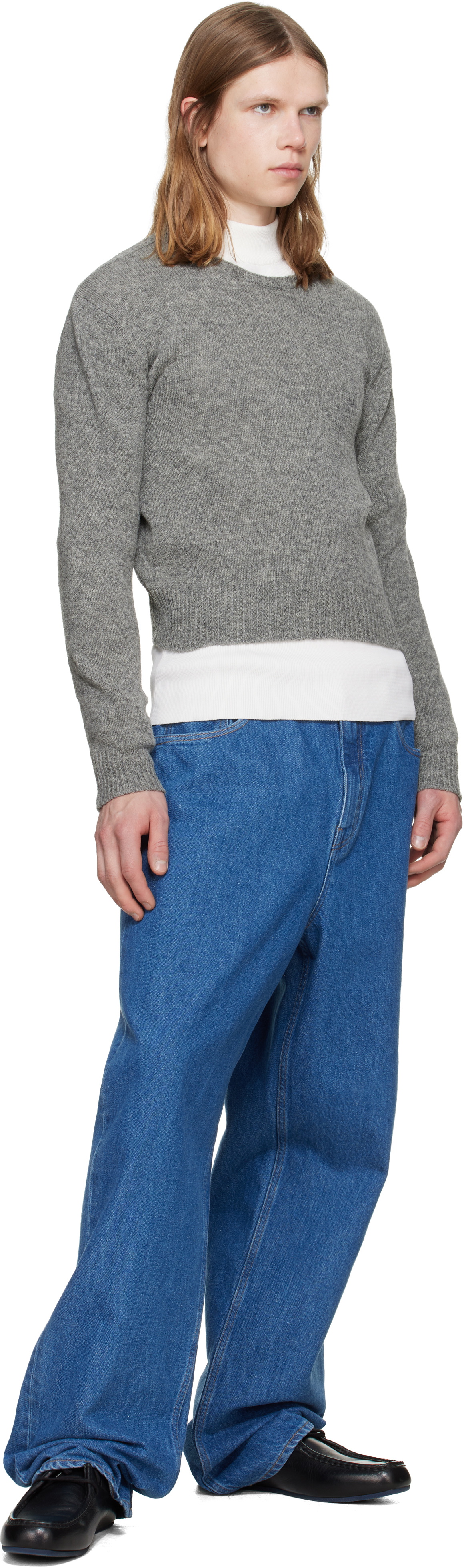 Jil Sander Blue Faded Jeans