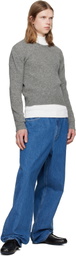 Jil Sander Blue Faded Jeans