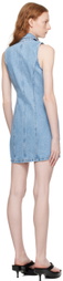 Grlfrnd Blue Selena Denim Minidress