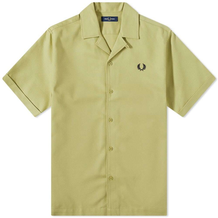 Photo: Fred Perry Men's Pique Vacation Shirt in Sage Green