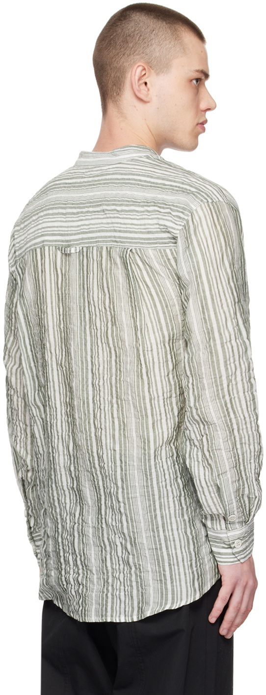 XENIA TELUNTS Green & White Edo Shirt