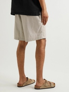 Onia - Traveler Straight-Leg Linen-Blend Bermuda Shorts - Gray