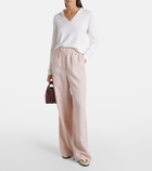 Loro Piana Valerio linen wide-leg pants