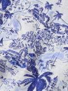 Vilebrequin - Charli Camp-Collar Printed Linen Shirt - Blue