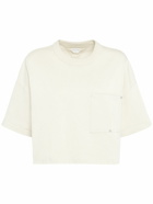 BOTTEGA VENETA - Jersey Cropped T-shirt W/ V Pocket