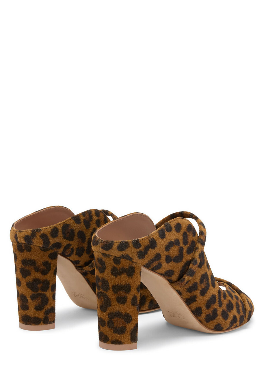 Malone Souliers Norah 85 Leopard-print Suede Heeled Sandals