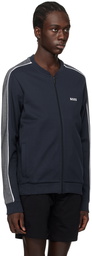 BOSS Navy Zip Track Jacket