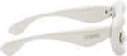 Loewe Off-White Inflated Cateye Sunglasses