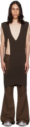 Rick Owens Brown Luxor Tank Top