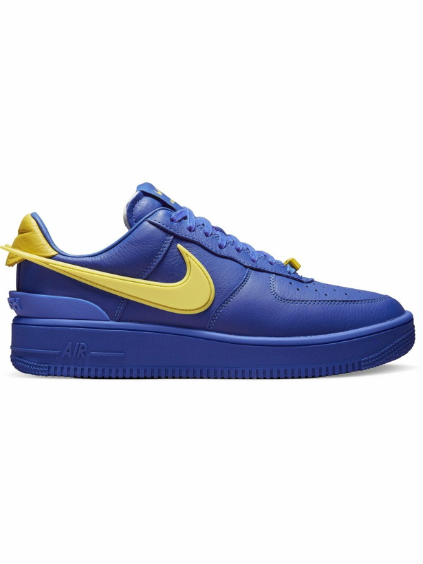 Photo: Nike - AMBUSH Air Force 1 Rubber-Trimmed Leather Sneakers - Blue