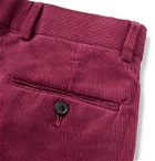 Freemans Sporting Club - Slim-Fit Cotton-Corduroy Suit Trousers - Burgundy